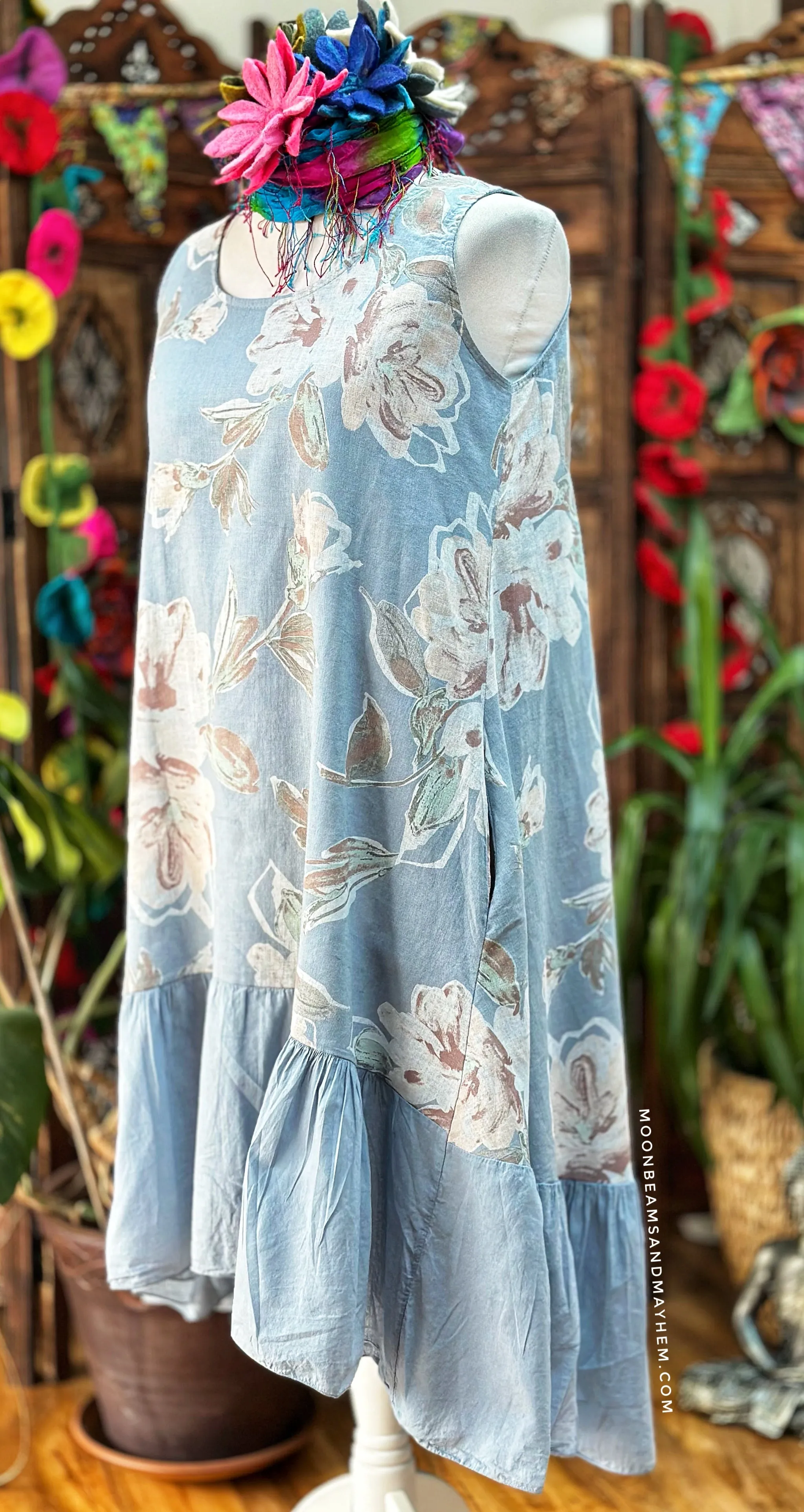 MORNING MIST BLUE SERENITY TUNIC / DRESS XL
