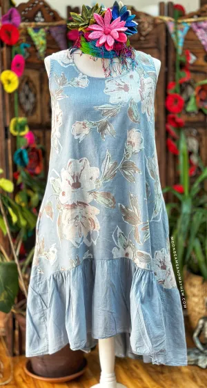 MORNING MIST BLUE SERENITY TUNIC / DRESS XL
