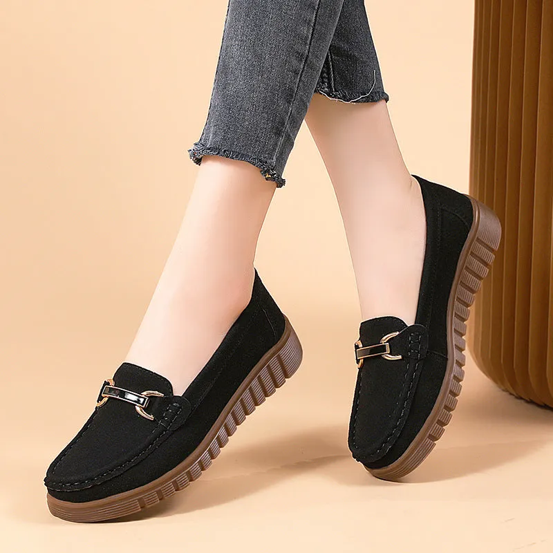Nanccy Stride Harmony Fashionable Comfortable Versatile Flat Shoes