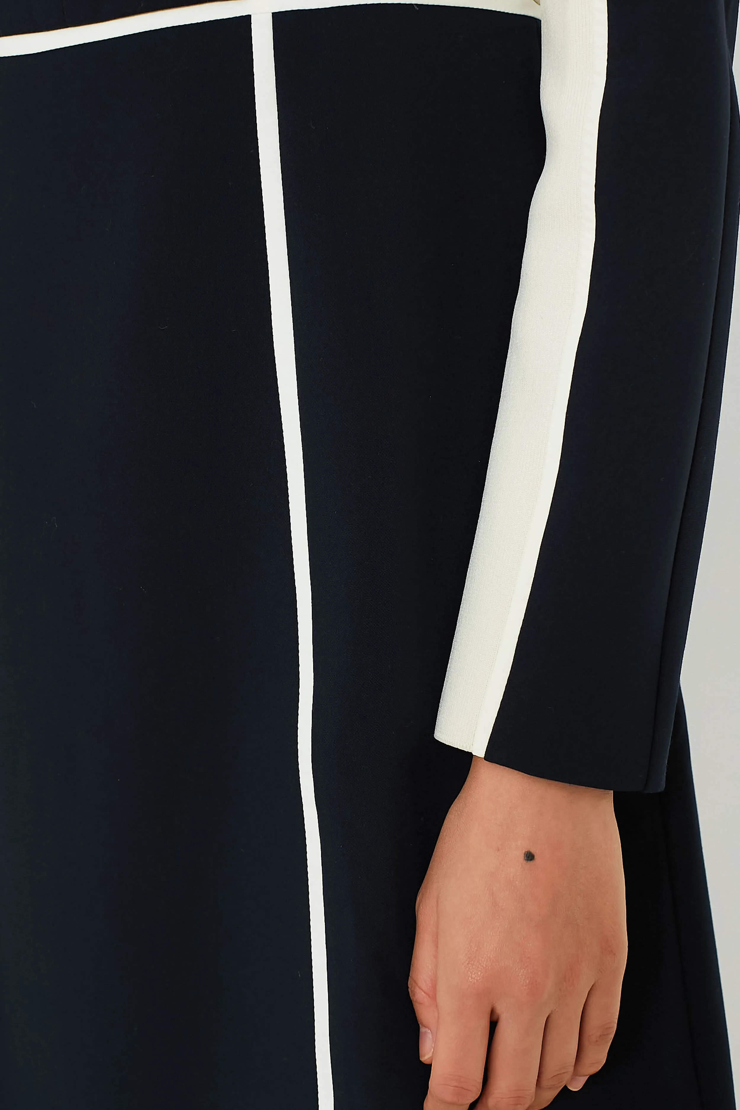 Navy and Cream Evie Dress
