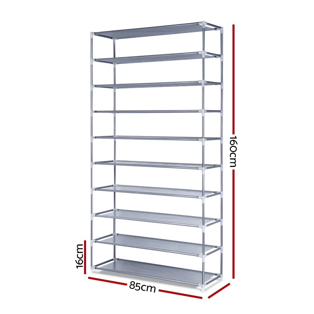 NNEDSZ 10 Tier Stackable Shoe Rack