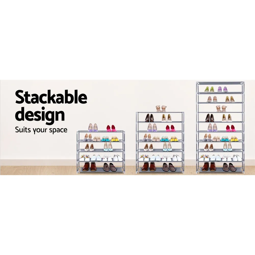 NNEDSZ 10 Tier Stackable Shoe Rack
