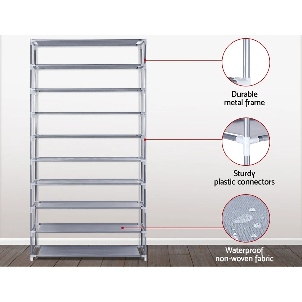 NNEDSZ 10 Tier Stackable Shoe Rack