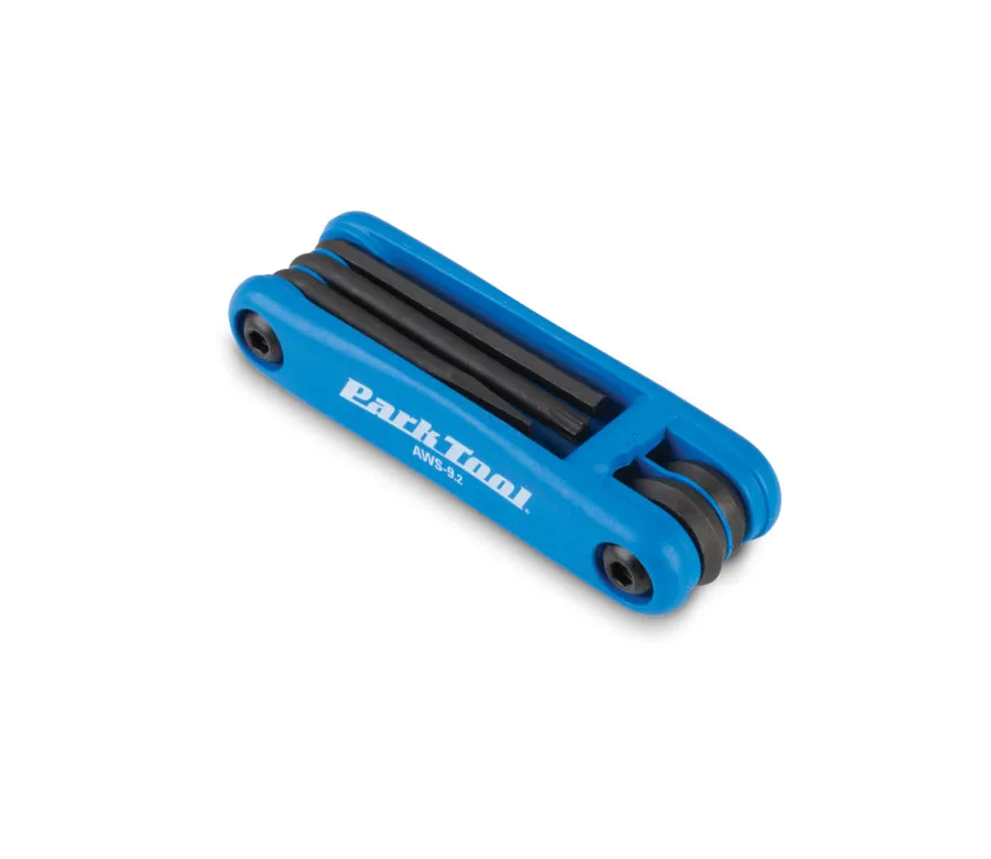 Park Tool Fold-up Hex Wrench and Screwdriver Set: T25 Torx®, 4mm, 5mm, 6mm