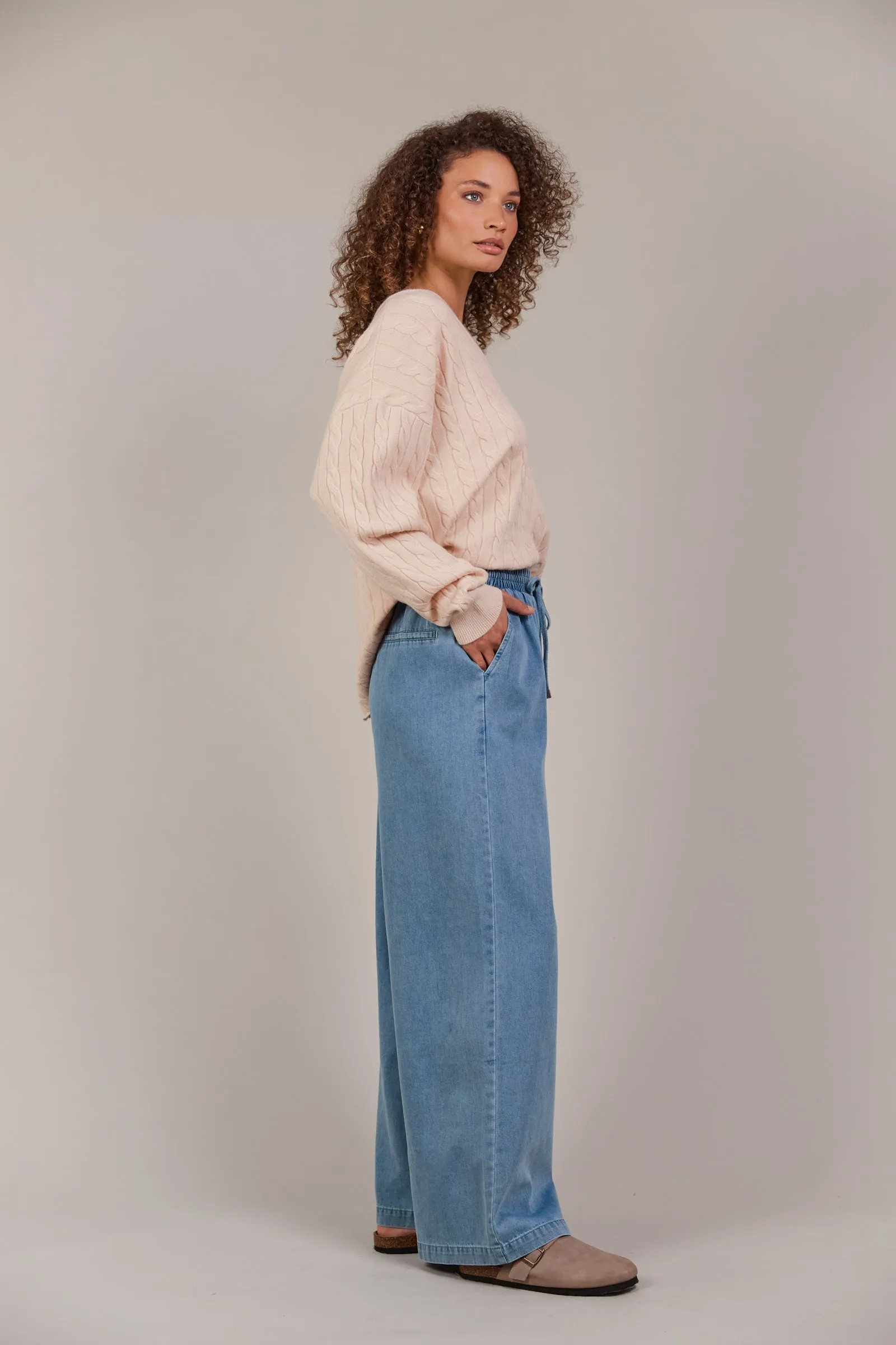 Pepi Wide Denim Pant Denim