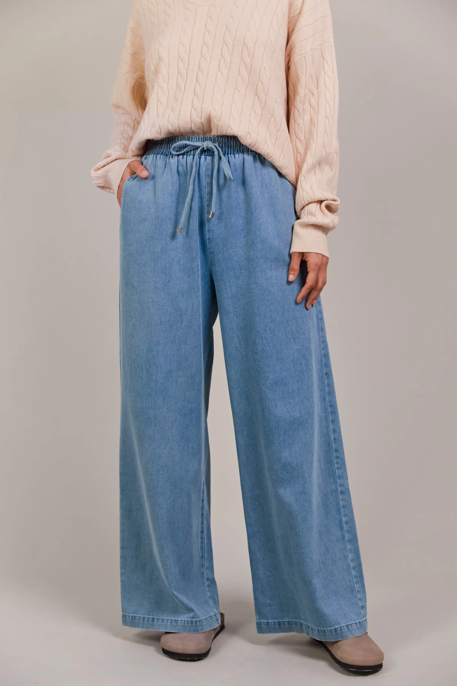 Pepi Wide Denim Pant Denim