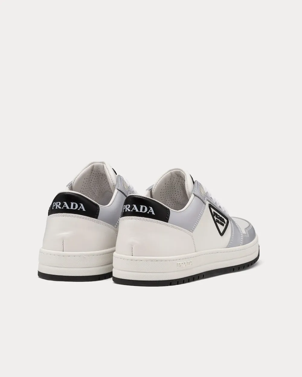 Perforated Leather White / Cornflower Blue Low Top Sneakers