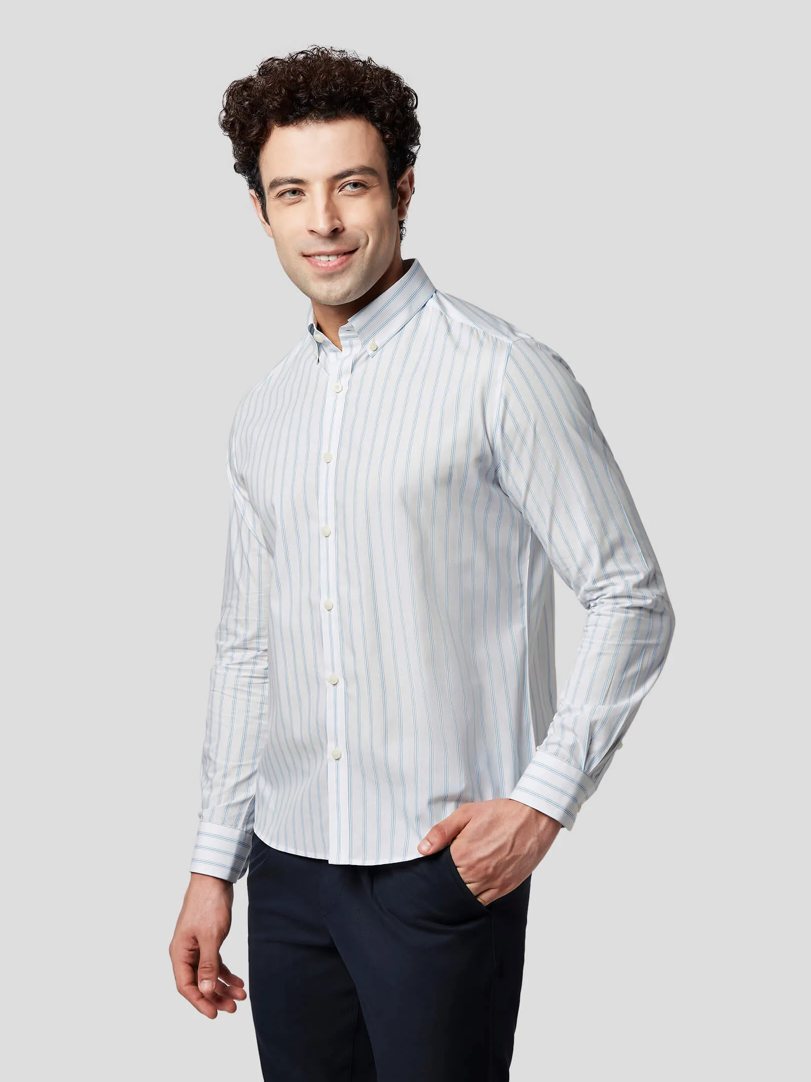 Proficience Striped Cotton Shirt