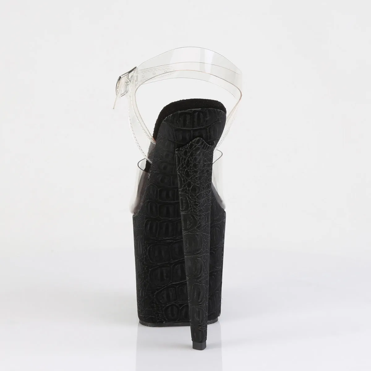 RAZZLE-808WR Pleaser Black Platform High Heel Shoes
