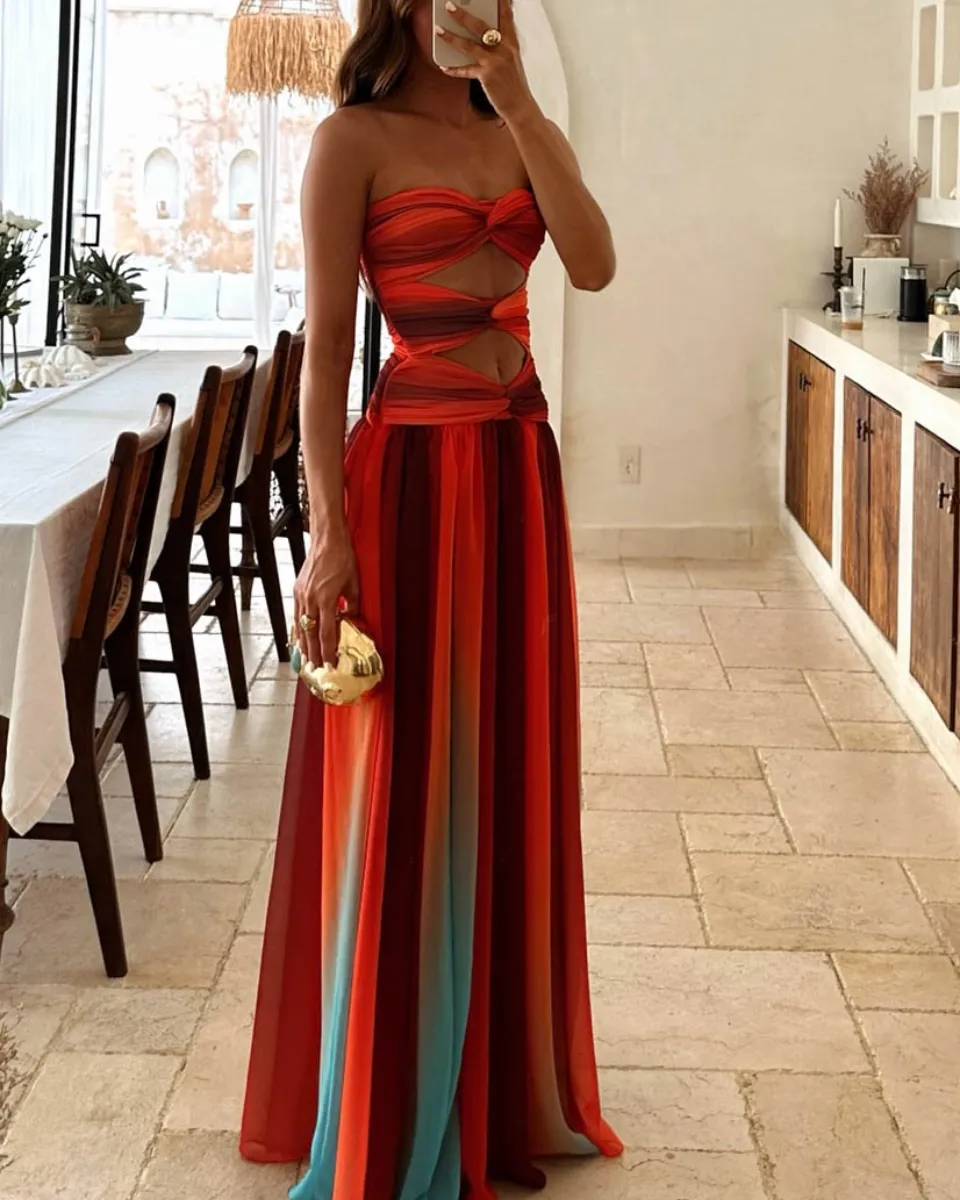 Sardinia – Ombré chiffon – Maxi dress