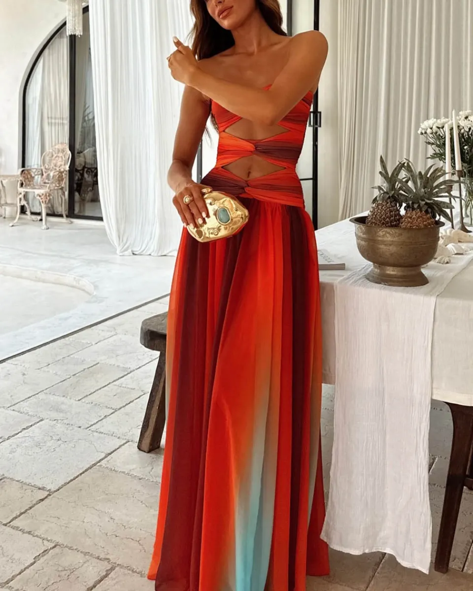 Sardinia – Ombré chiffon – Maxi dress