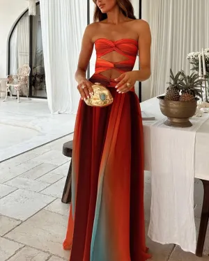 Sardinia – Ombré chiffon – Maxi dress