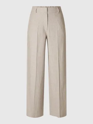 Selected Femme Margo tara linen wide leg trouser Sepia Tint