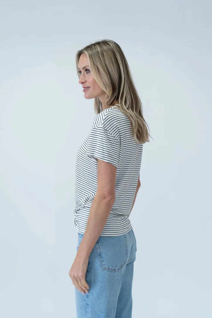 Six Fifty Twist Bottom Tee | Kelly