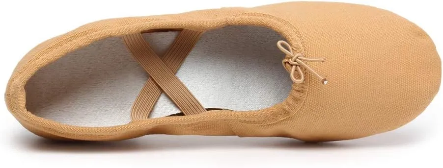 TINRYMX Women Canvas Latin Dance Shoes Ballroom Character Teacher Shoes