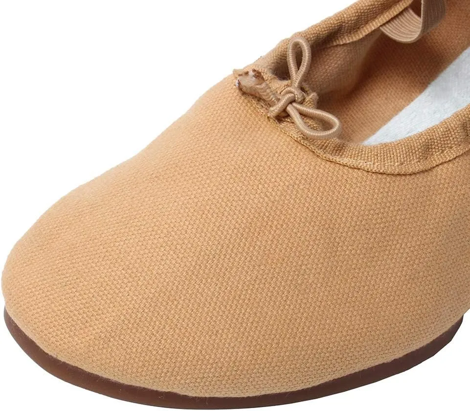 TINRYMX Women Latin Dance Shoes Ballroom Canvas Dance Shoes with Rubber Sole