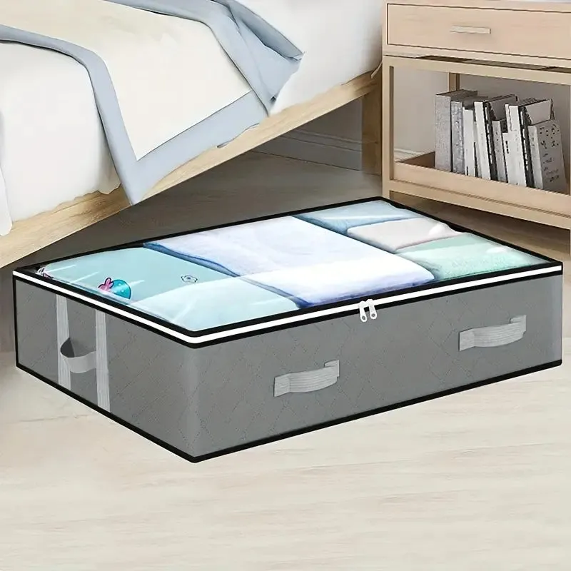 Versatile Under-Bed Storage Organizer with Reinforced Handles