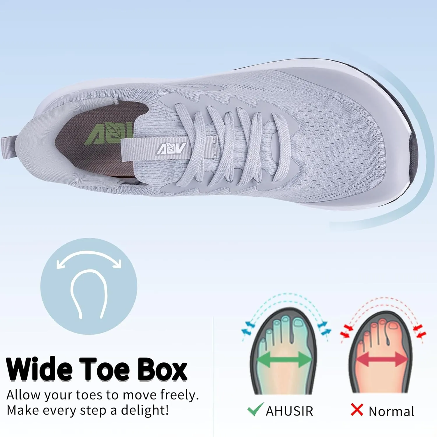 Wide Toe Box Arch Support Walking Shoes for Men | Orthotic Plantar Fasciitis Tennis Sneakers | Slip On Air Running Shoes