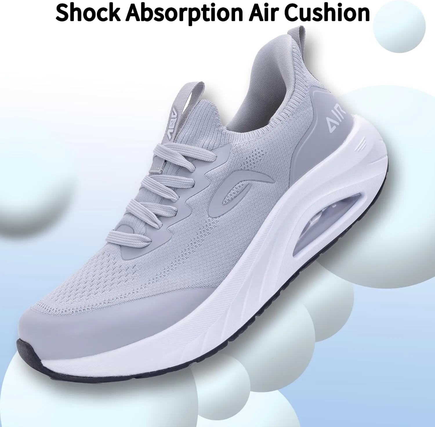 Wide Toe Box Arch Support Walking Shoes for Men | Orthotic Plantar Fasciitis Tennis Sneakers | Slip On Air Running Shoes