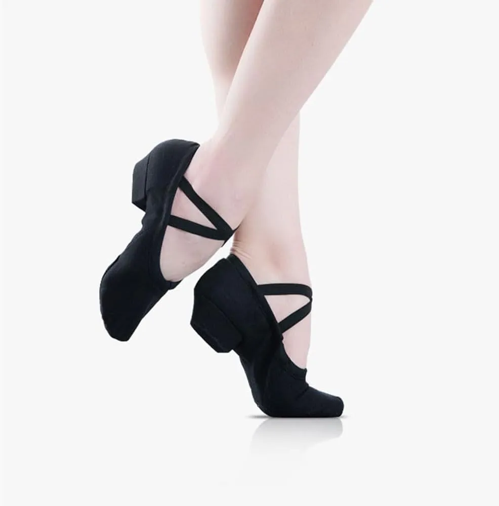 Women's Latin Dance Shoes Kids Canvas Ballroom Character Dance Teaching Shoes