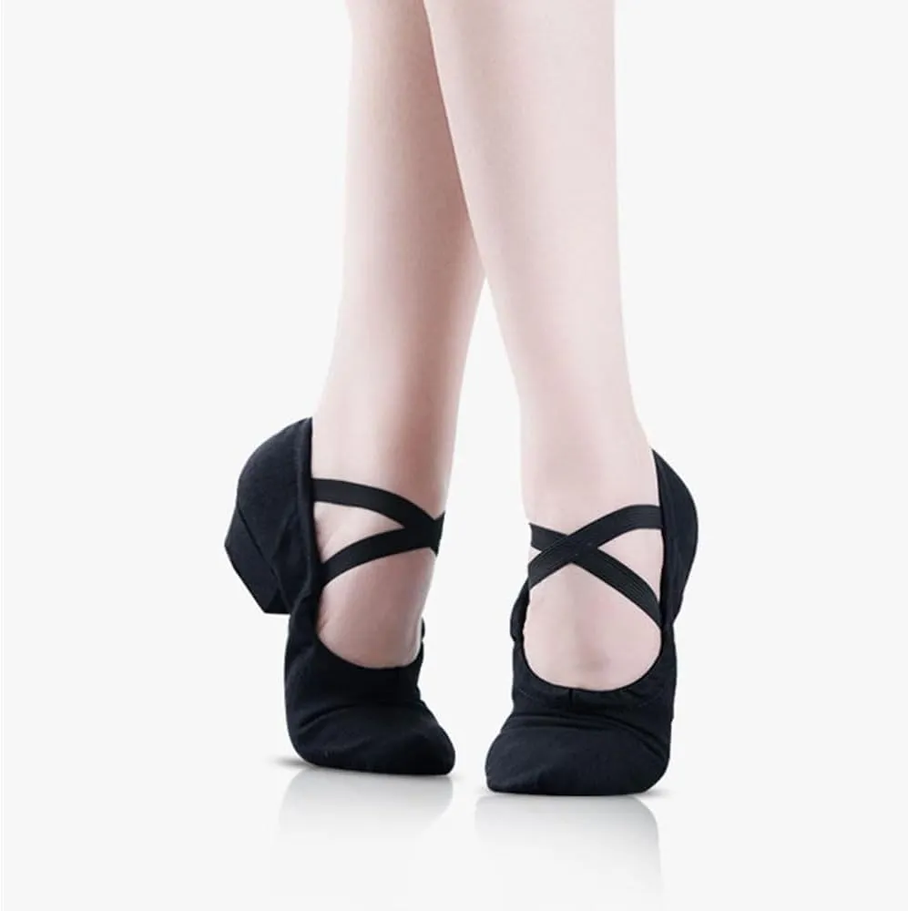 Women's Latin Dance Shoes Kids Canvas Ballroom Character Dance Teaching Shoes