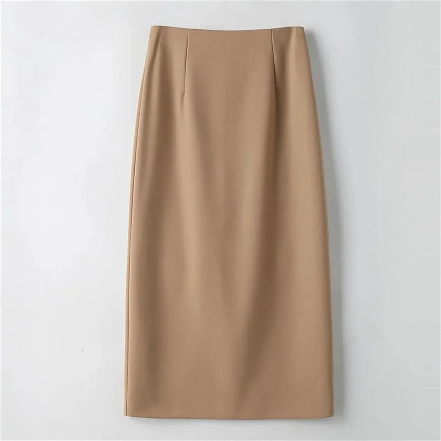 Women's mid-Length Business Casual Workplace Fashion Slim high Waist Elegant Straight Pencil Skirt