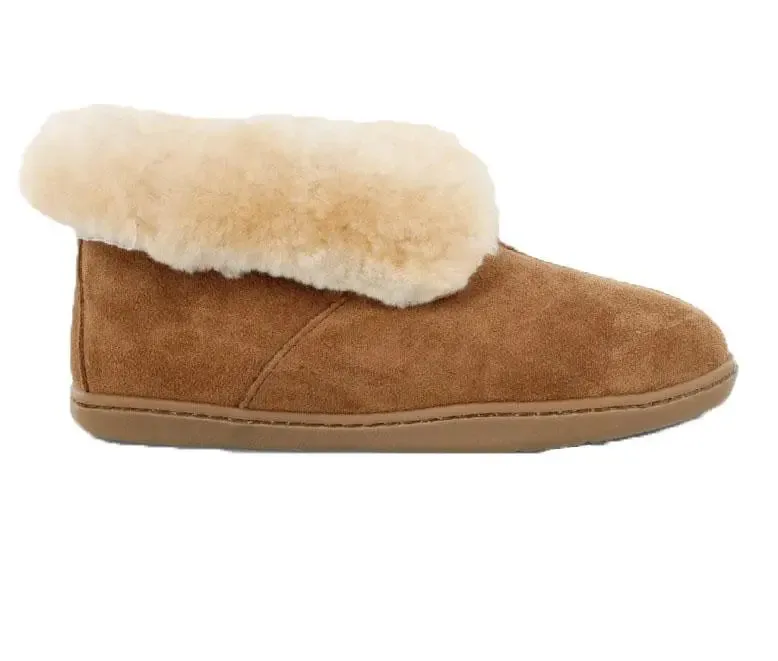 Womens Minnetonka Sheepskin Ankle Boot  Cozy, Versatile & Luxe Comfort